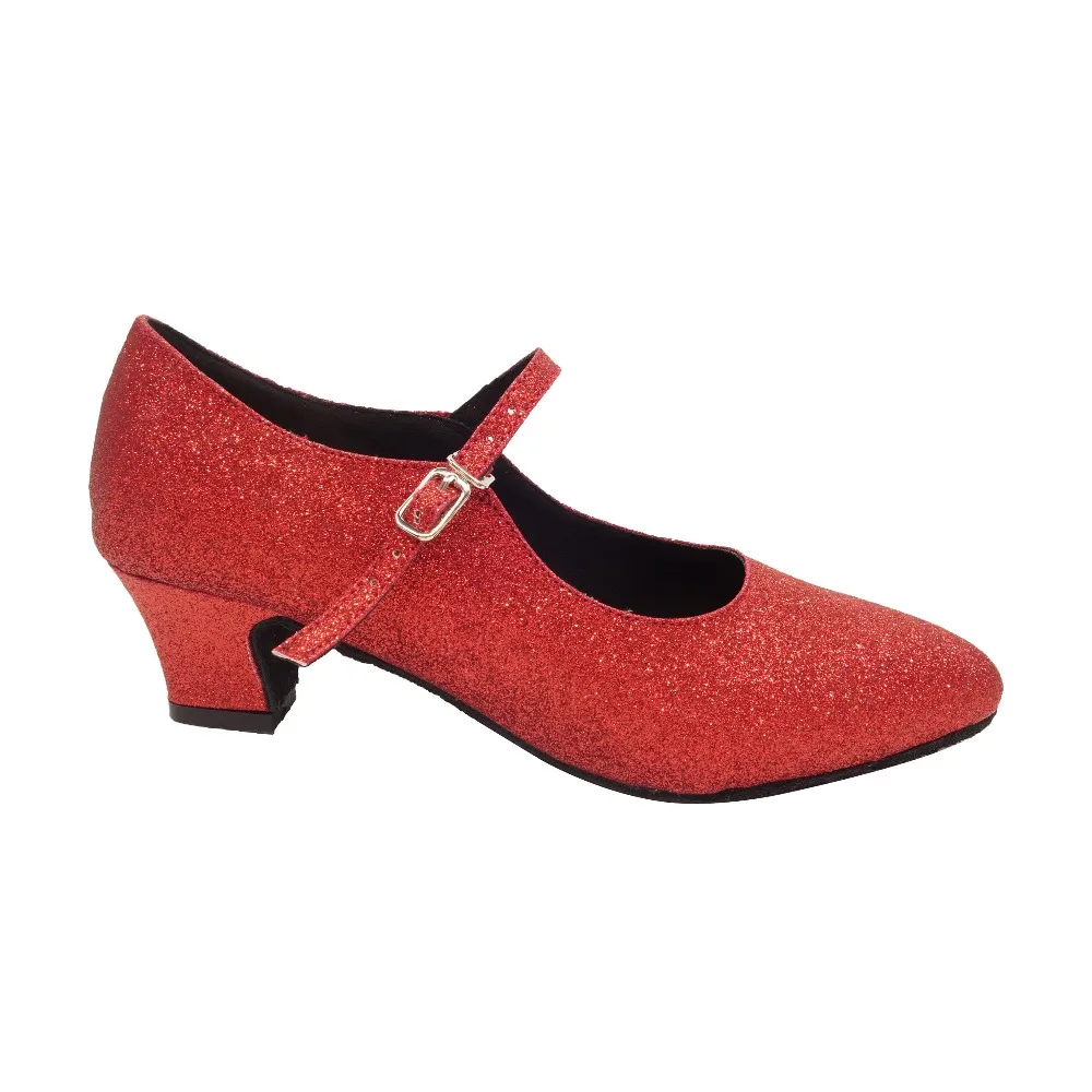 Indoor Ballroom Female Detective Gordon Salsa Soft Red PU Dance Shoes HS042 | Спорт и развлечения