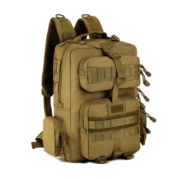 Khaki Военный армейский тактический рюкзак 30L Mochila Militar 14 дюймов, рюкзак для ноутбука, походная камуфляжная Сумка Bolsa Tatica - Цвет: Khaki