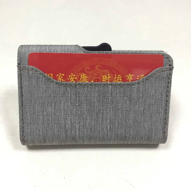 Алюминиевый кредитный держатель для карт нейлон RFID кошелек Металлические кошельки с защитой от краж кредитный ID держатель для карт s карта посылка для мужчин и женщин