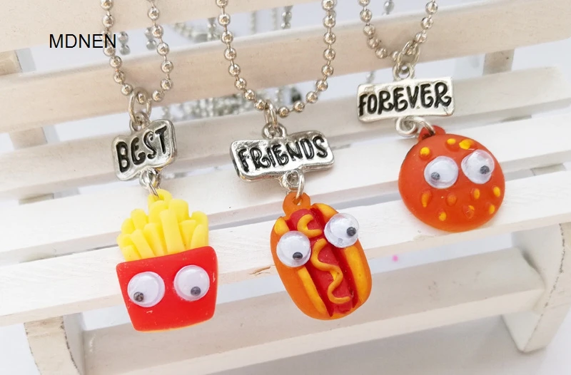 Ожерелье детское трехмерное Лучшие друзья навсегда | Украшения и аксессуары