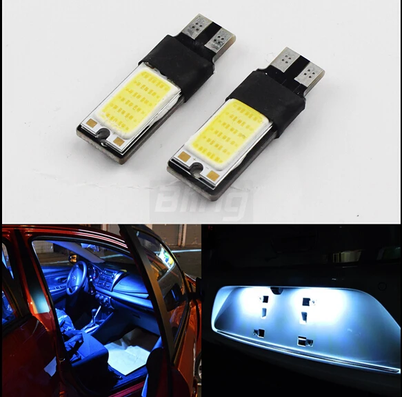 Dongzhen 2X T10 LED Car External Light COB Interior Lighting Cargo Dome Festoon Parking Fog Brake Xenon Lamp Canbus DRL | Автомобили и