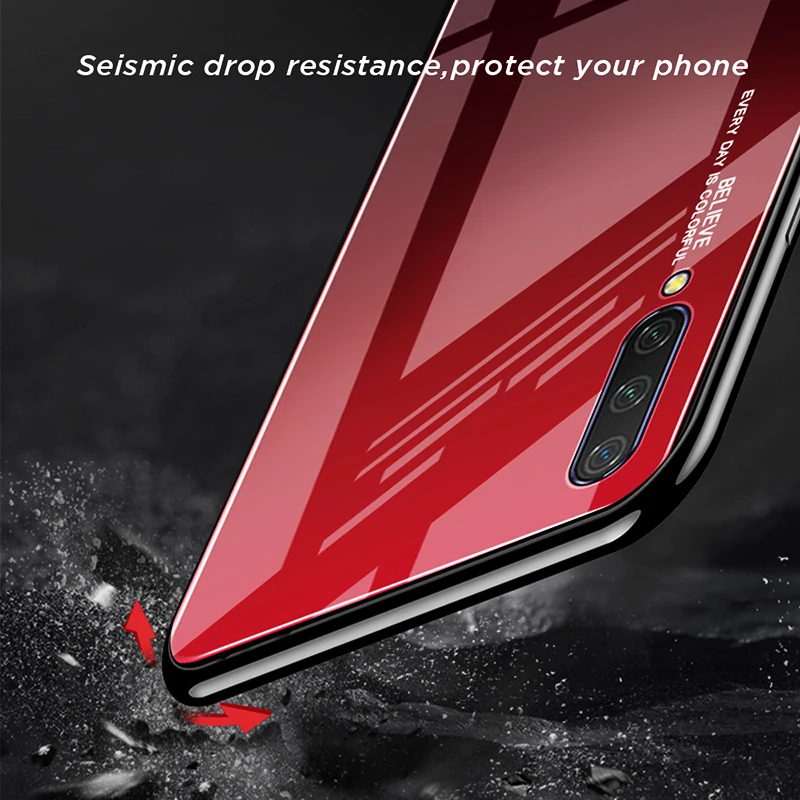 Tempered Glass Case for Xiaomi Mi 9 SE CC9 6 A2 8 Lite A1 Pocophone F1 Cover For Redmi 7A 6A K20 5 Plus Note 7 Pro |