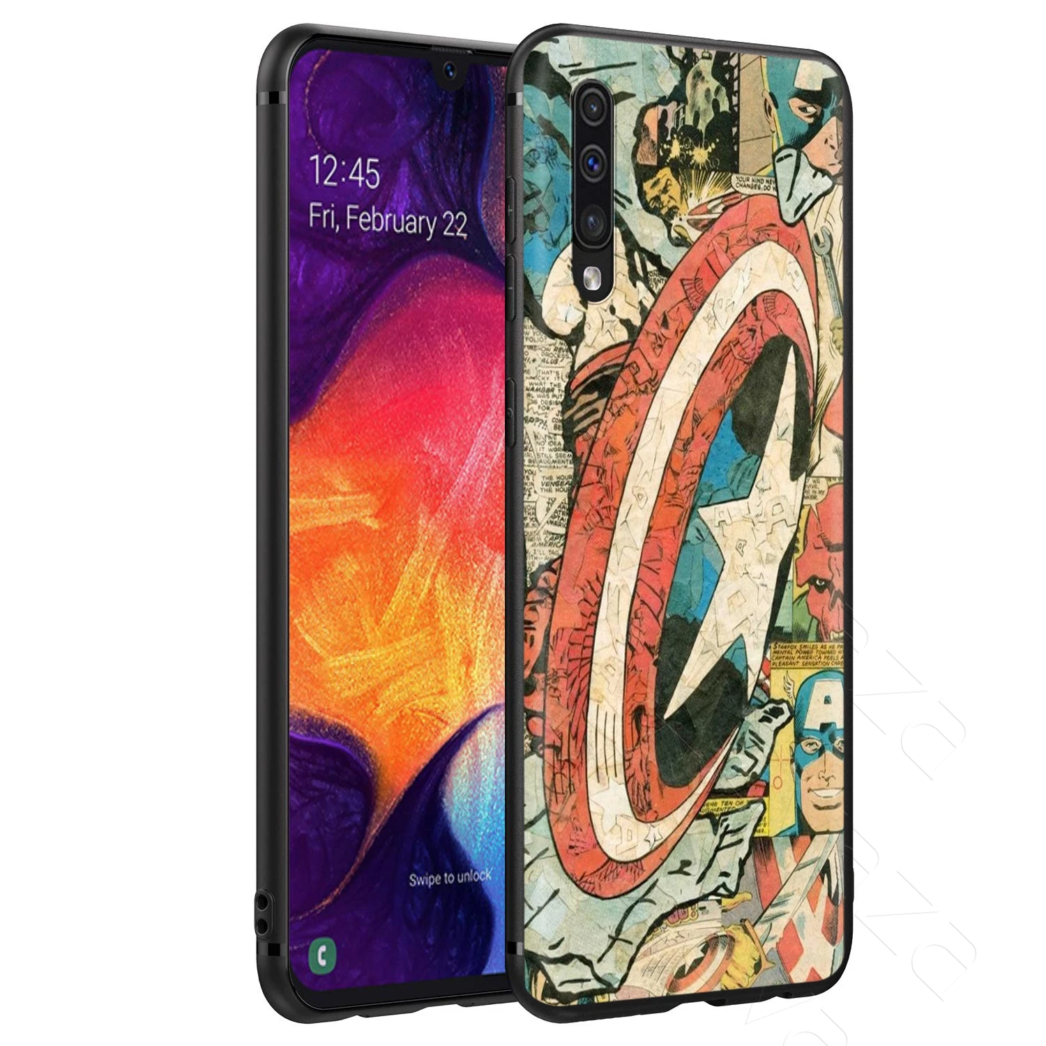 Lavaza Marvel Spiderman Captain America Case for Samsung Galaxy S6 S7 Edge J6 S8 S9 S10 Plus A3 A5 A6 A7 A8 A9 Note 8 9 |