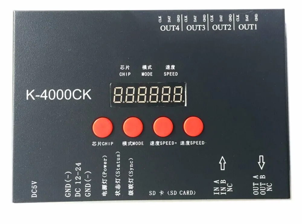 K 4000CK (улучшенная версия T 4000) контроллер sd карты со светодиодным пикселем