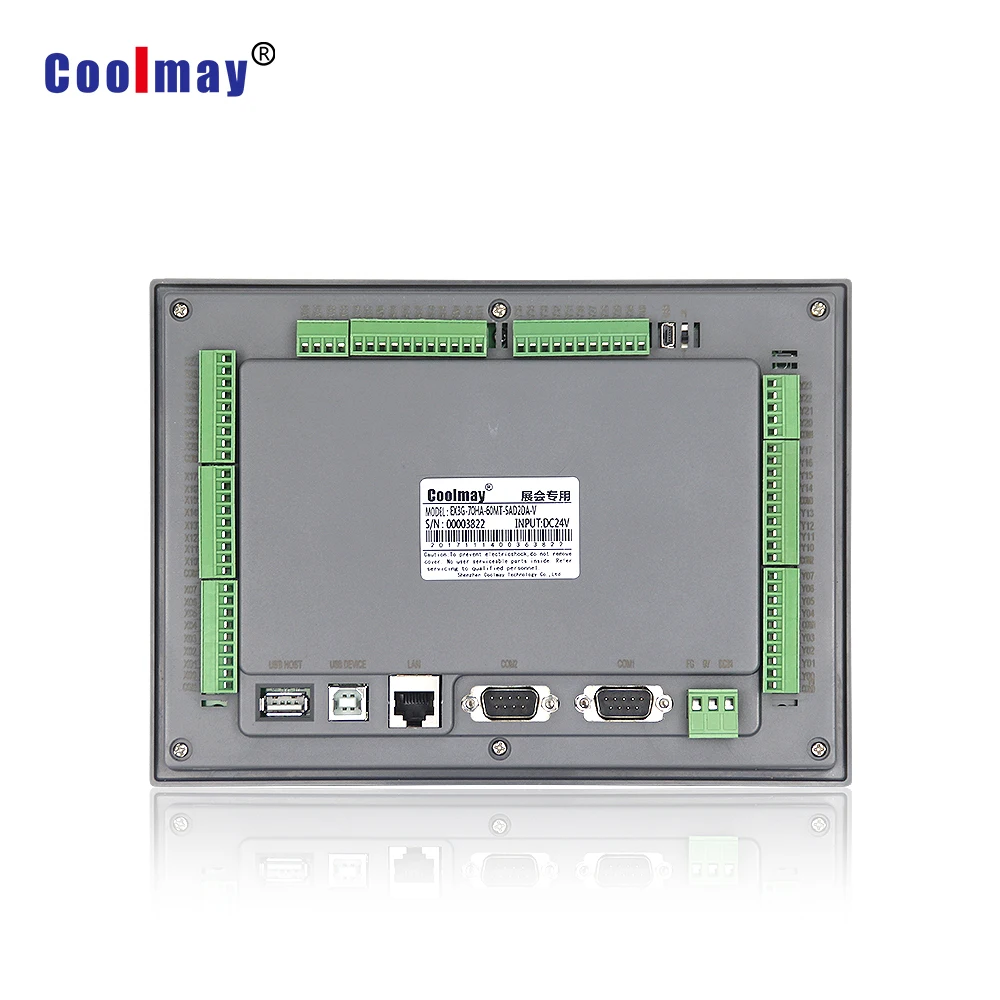 7-дюймовый Интегрированный контроллер двигателя hmi plc 12 релейных выходов