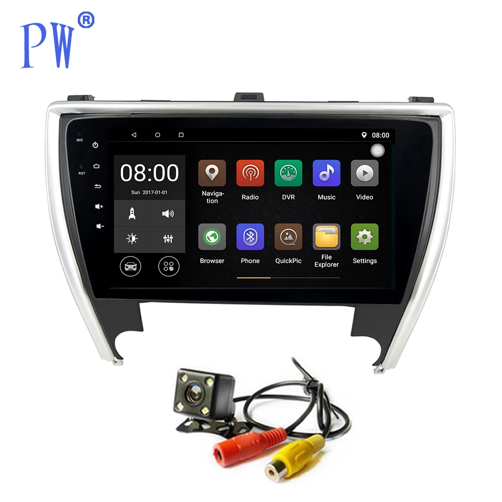 Автомобильное радио GPS Android 7 1/8 0 Navi для Toyota Camry 2015 2016 2017 стерео автомобильное