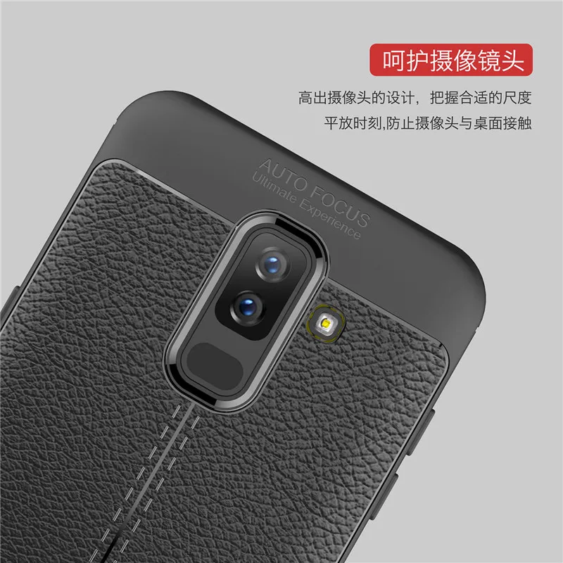 Чехол GuXinYa для Samsung Galaxy J8 2018 Роскошный Кожаный противоударный защитный чехол из