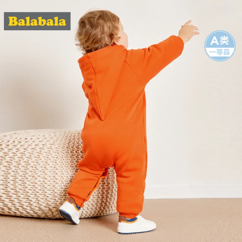 Комбинезон с капюшоном и тыквой для младенцев из 100% хлопка|Ромперы| |