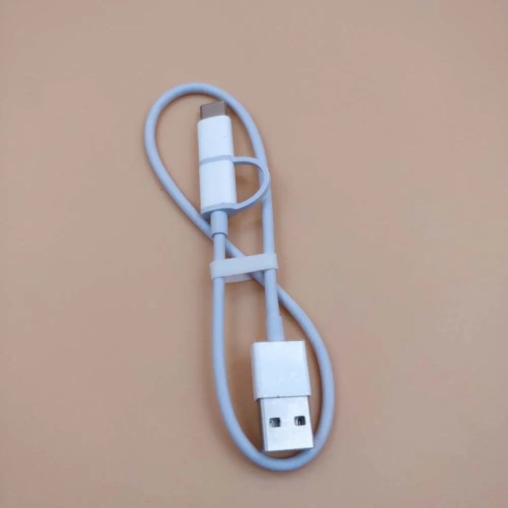30 см оригинальный 2 в 1 Xiaomi кабель Micro USB Type C короткий Быстрый зарядный для mi powerbank 8
