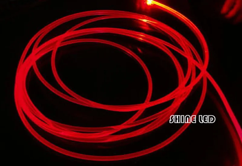 Суперъяркий волоконно-оптический кабель из ПММА боковой светящийся Диаметр 3 0 мм