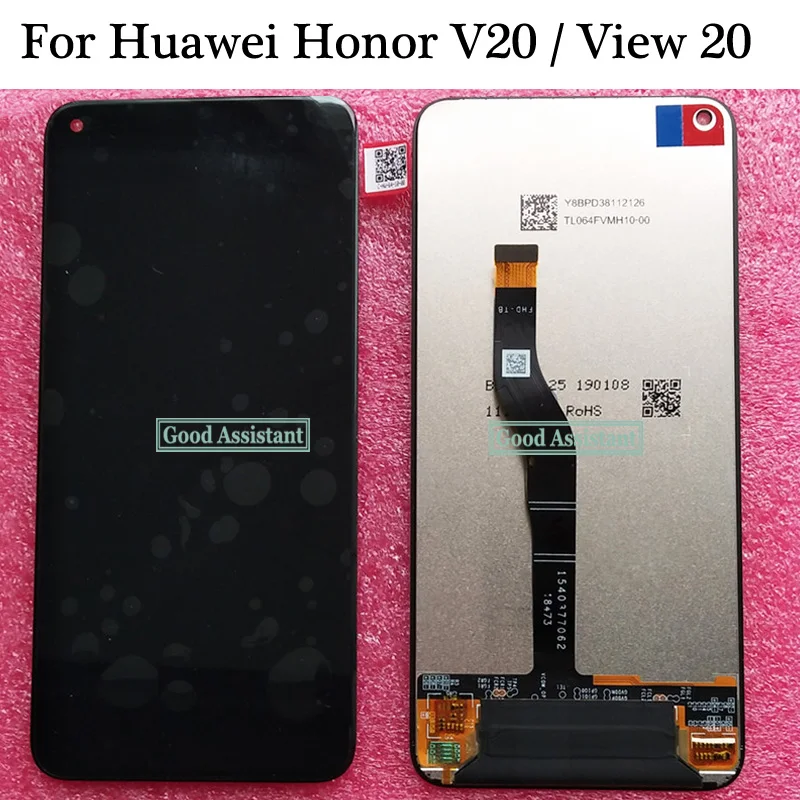 Оригинальный черный 6 4 дюймов для Huawei Honor V20 PCT AL10/для вид 20 ЖК дисплей + сенсорный