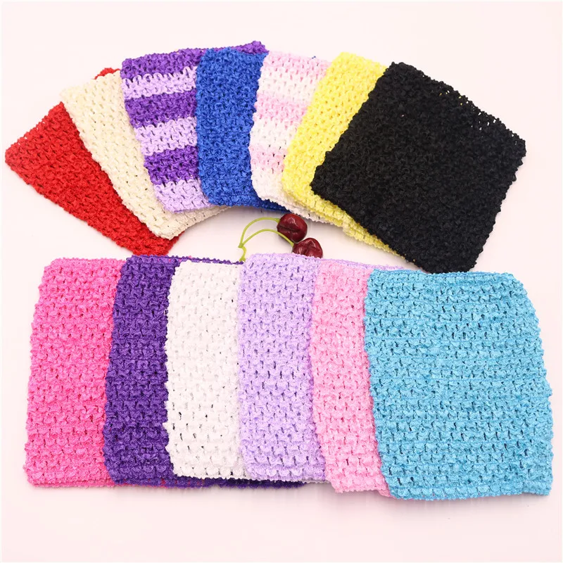 

1-3 Years Old Children Chest Wrapped Elastic Wrapped Chest Knit Girl Crochet Headband Tutu Tube Tops DIY Skirt Dress 15*15CM