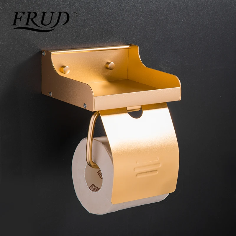 FRUD новые бумажные полотенца держатель для телефона с полкой ванной комнаты