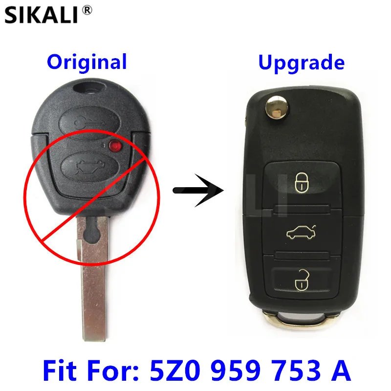 Автомобильный Дистанционный ключ для 5Z0959753A GOL G3 Parati VW/VolksWagen 1999 2005|key for|key keykey for car |
