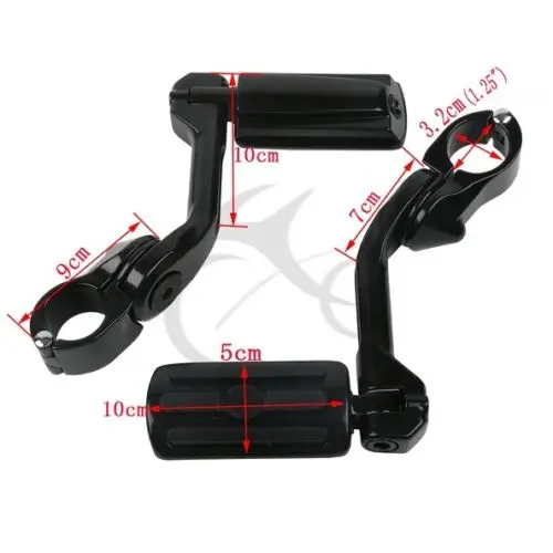 Универсальные мотоциклетные 1 25 дюйма 32 мм длинные Угловые регулируемые колышки