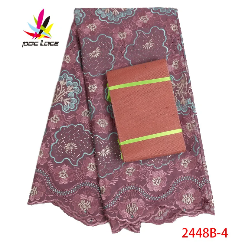 Новый дизайн французский швейцарская вуаль кружева с камнями 2019 Высокое