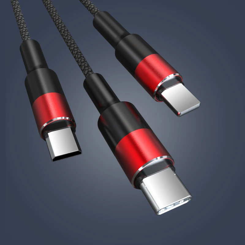 MOXOM 3 в 1 2 м 3 м USB кабель для мобильного телефона Micro usb type C зарядный кабель для iPhone зарядный кабель Micro зарядный usb-шнур