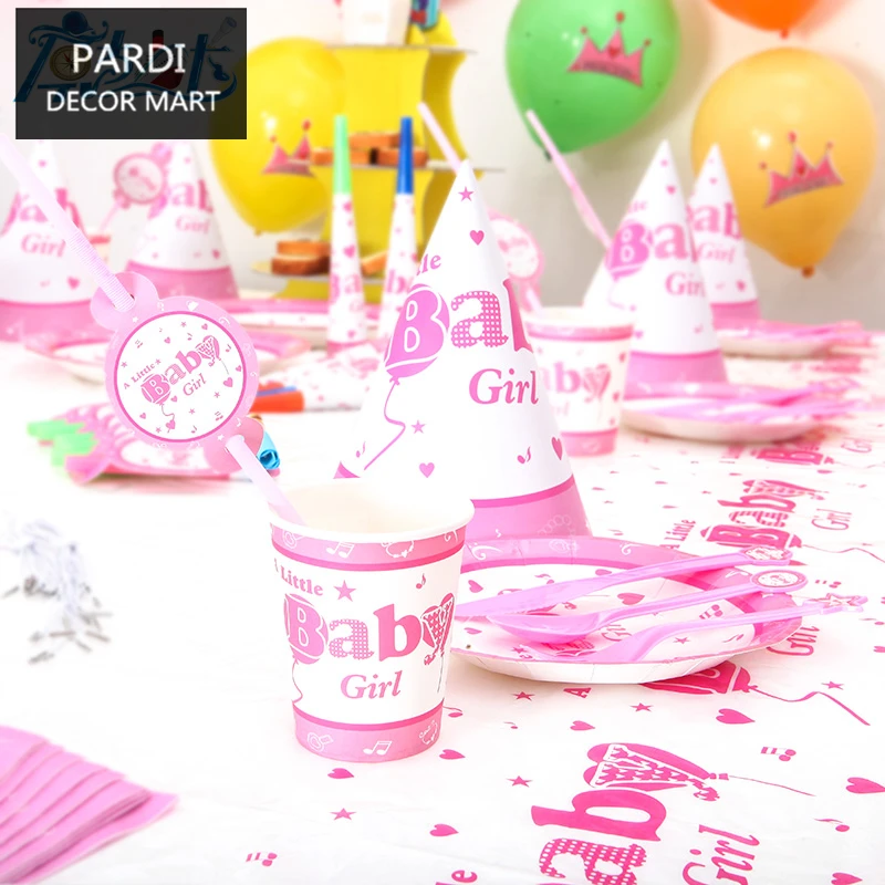 Набор одноразовых столовых приборов для девочек украшение на день рождения