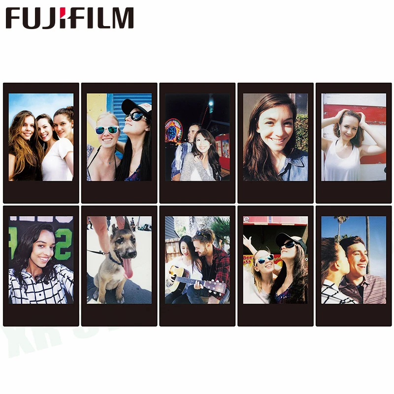 Fujifilm Instax 20 черная рамка + монохромная пленка фотобумага для Fuji Instant Mini 11 8 9 70 7s 50s 90 25
