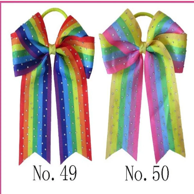 10 BLESSING Girl 5 &quotCheer Leader бант для волос резинки лента Стразы | Аксессуары одежды