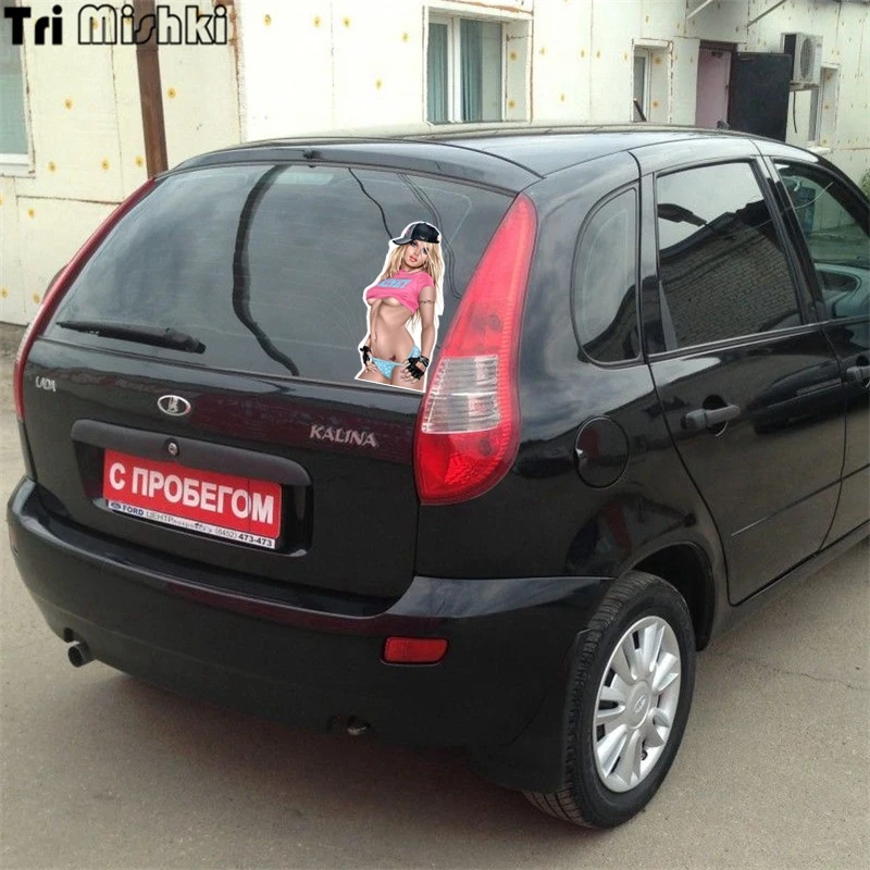Tri Mishki WCS209 10*20 3 см летние пляжные сексуальная девушка забавная наклейка для