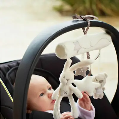 NEW Cute Activity Spiral Crib Stroller Car Seat Travel Hanging Toys Baby Rattles Toy Animal Musical Montessori Mobile Rattles