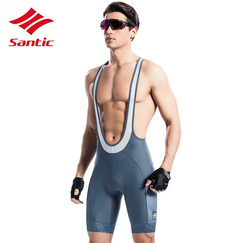 Santic Велоспорт Джерси Набор для мужчин 4D Губка Мягкий Pro велосипедная одежда