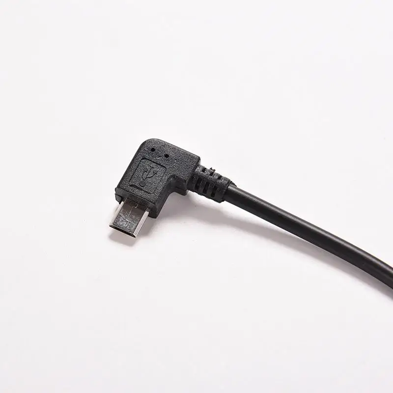 2 шт. Кабели USB 0 для передачи данных с левым и правым углом A папа 90 градусов на Micro M