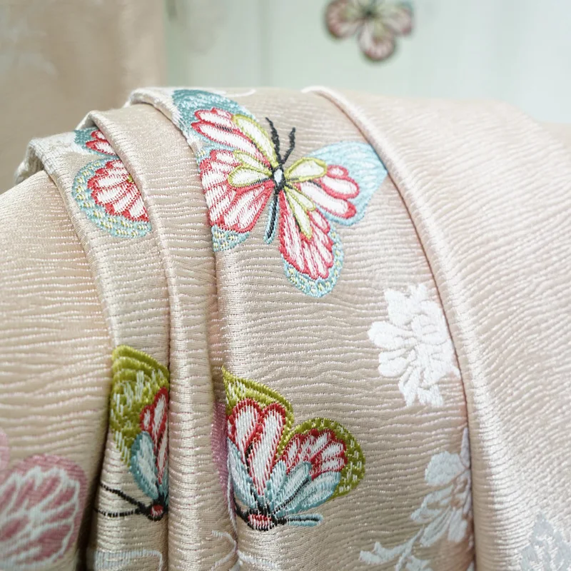 3D шторы с вышивкой для спальни роскошные высокоточные занавески девочек