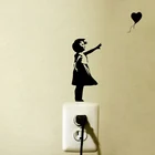 Модная декоративная наклейка для спальни Banksy Theres Always Hope виниловый стикер для переключателя 6SS0073