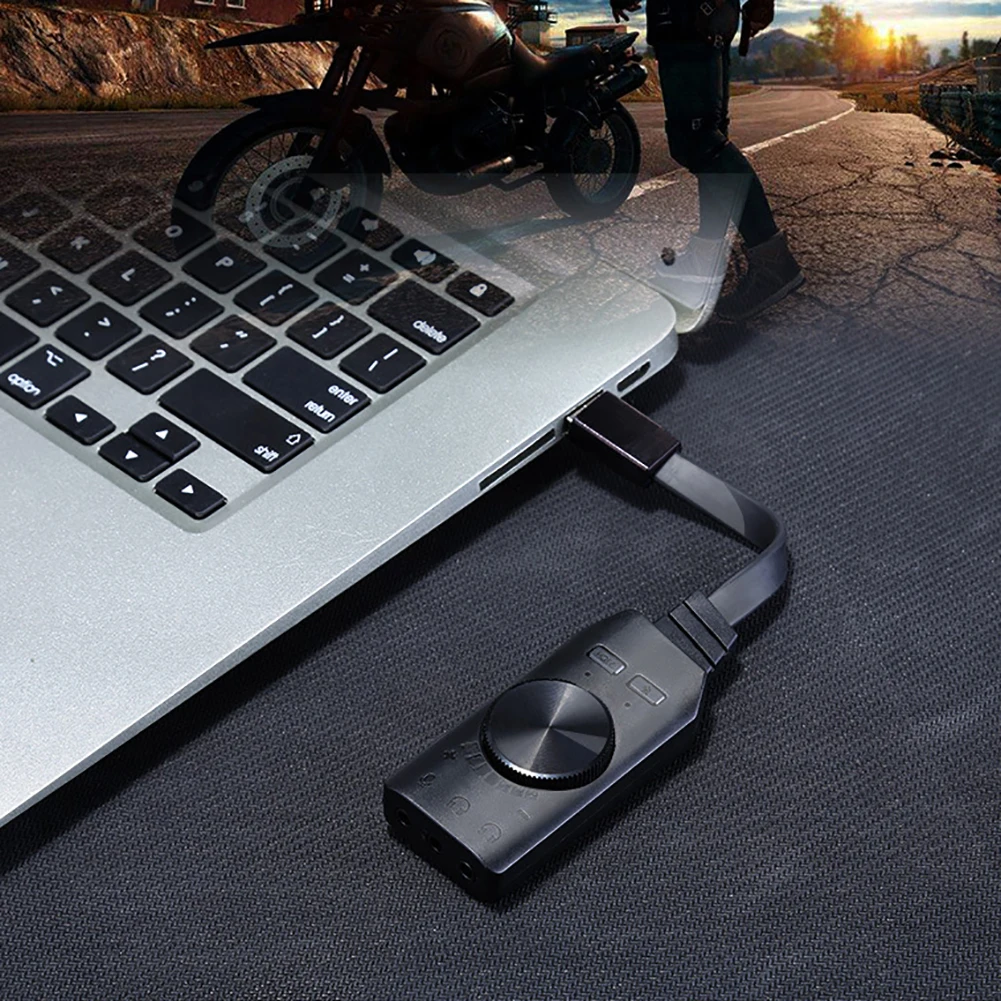 GS3 7,1 канал USB Внешний ПК ноутбук телефон игровая звуковая карта регулятор громкости 2019NEW