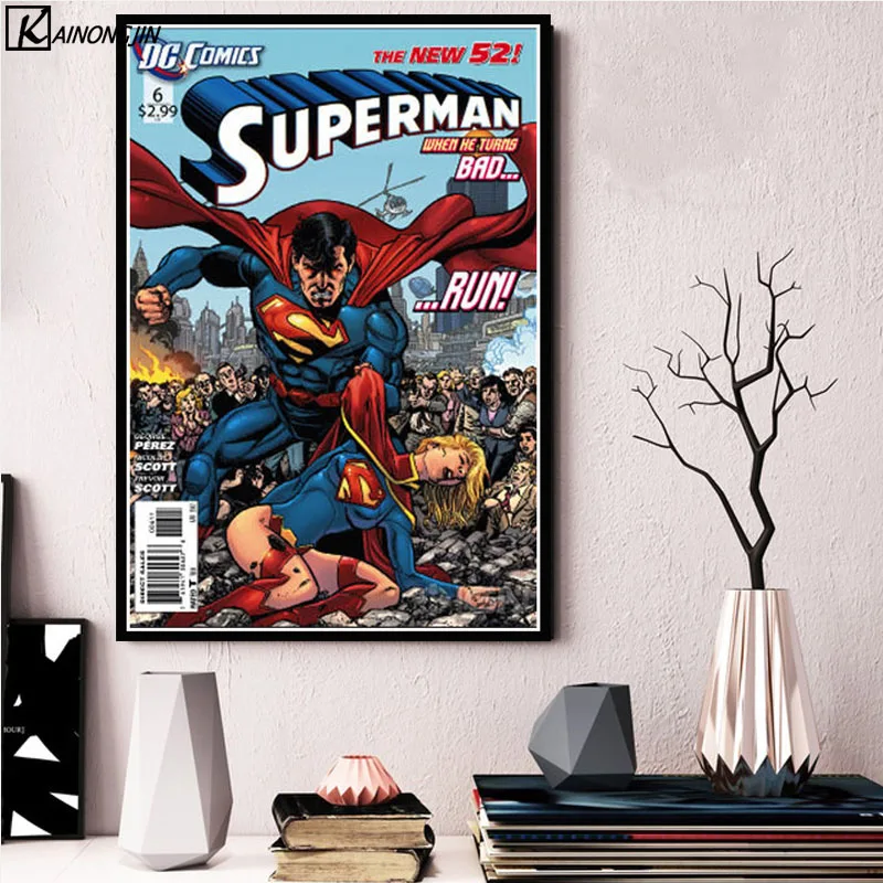 Стэн книга плакат Винтаж Marvel DC Leess комиксы постеры с супергероями и принтами Холст Живопись стены Искусство для гостиной домашний декор - Цвет: 011