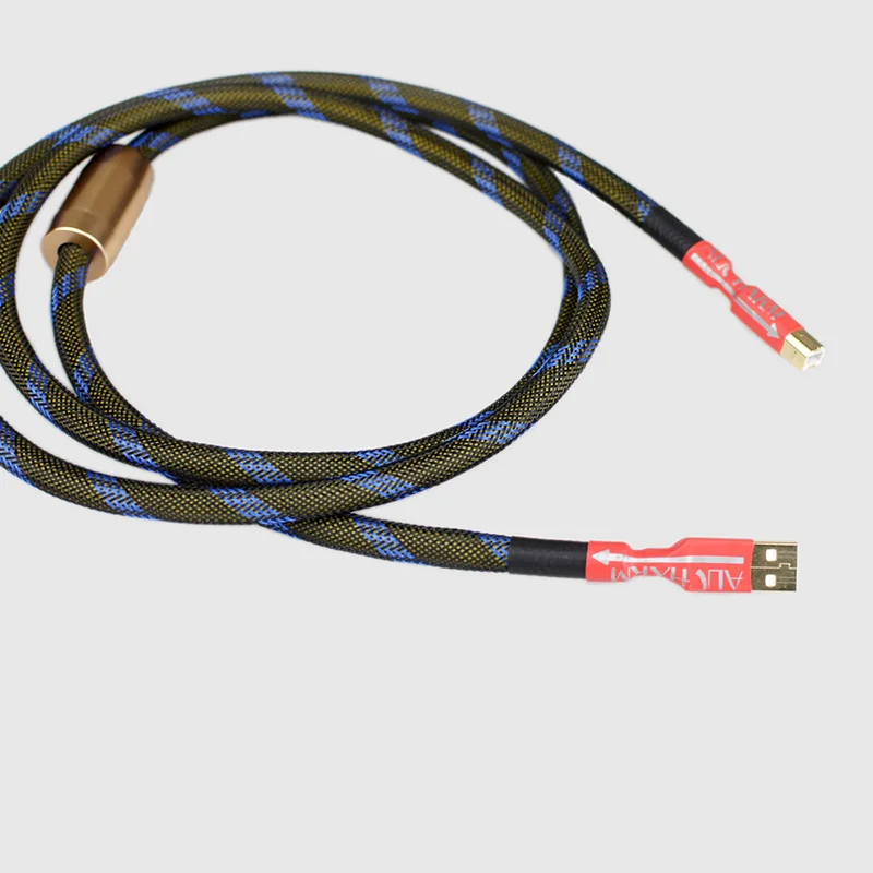 Аудиокабель HiFi USB тип А папа к B 2 0 кабель для декодера DAC звуковая карта передачи