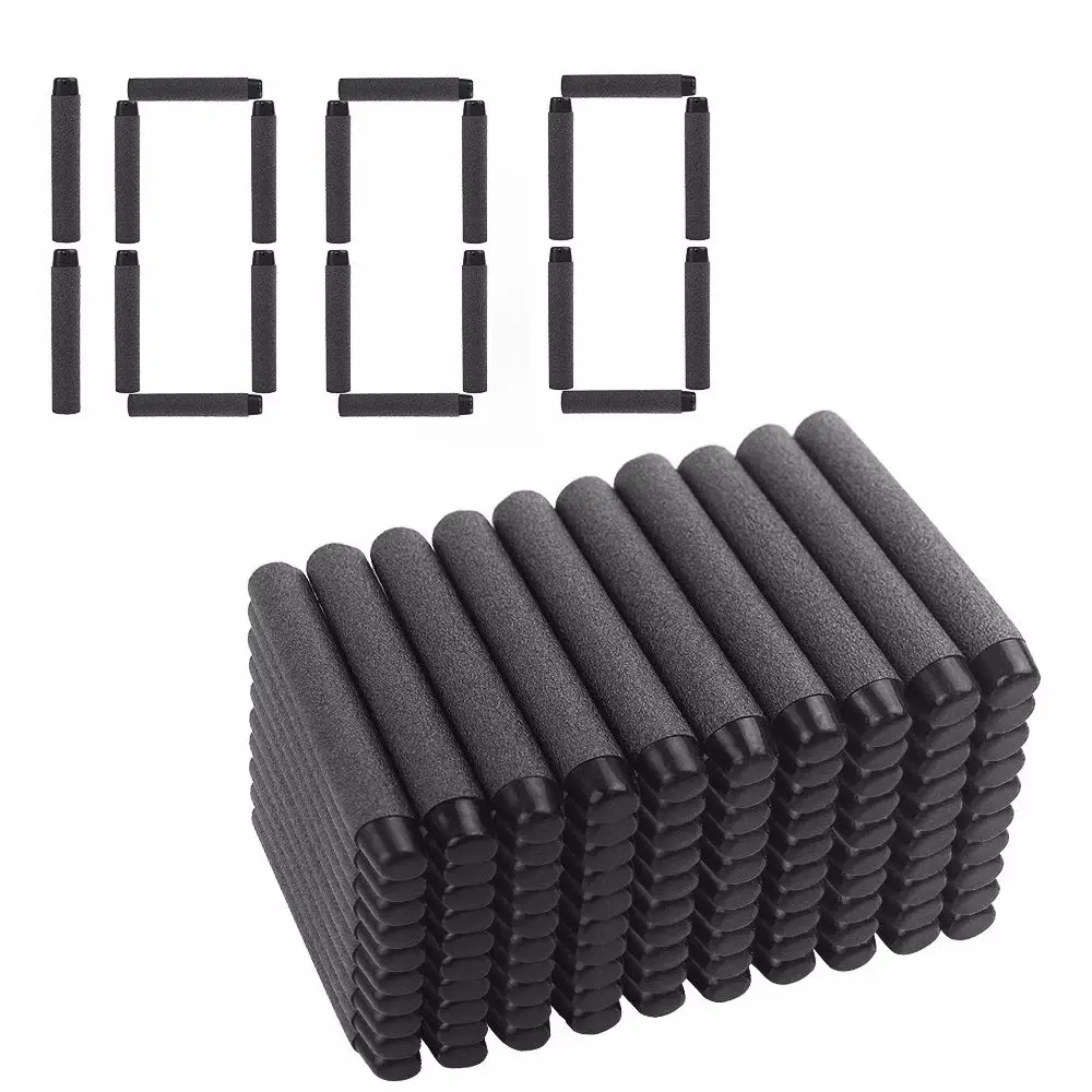 Для пуль Nerf, 1000 шт., мягкая игрушка дартс, пистолет, мягкие пули, бластер, пустотелая головка, пена, пуля, 7,2*1,3 см - Цвет: 1000pcs