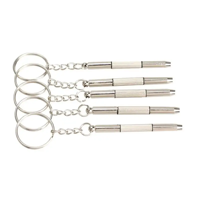 5Pcs/Set 3 in 1 Protable Eyeglass Screwdriver Set for Sunglass Glasses Watch Repair Tool Kit with Keychain Screwdrivers | Инструменты