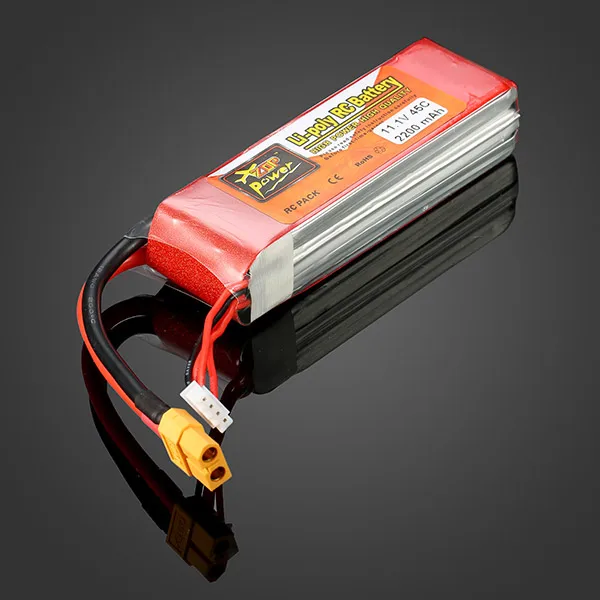 ZOP POWER 2200MAH 11.1V 3S 45C Lipo Battery XT60 Plug For RC Quadcopter Helicopter Multicopter Drone | Игрушки и хобби