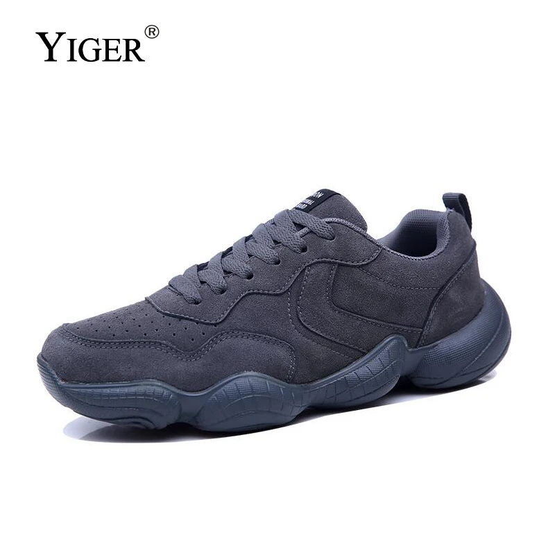 YIGER/Новая мужская обувь из сетчатого материала модная большого размера