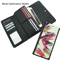 high quality 2pcslot blank sublimation leather wallet purse women for hot transfer printing leather case blank consumables diy