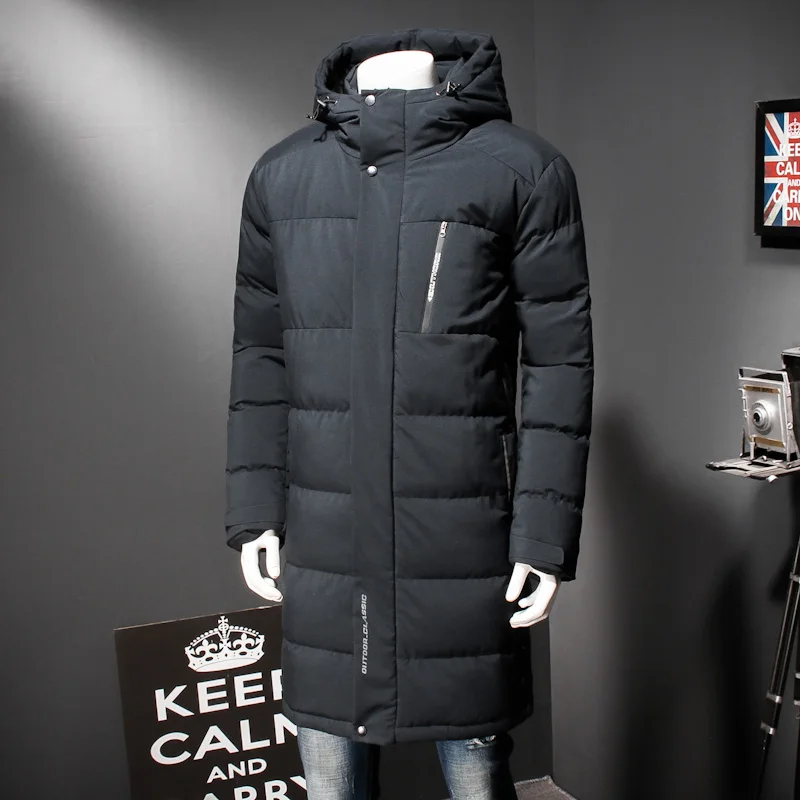 12XL 10XL 6XL 8XL 2018 зимнее мужское длинное пальто с изысканным карманом на руку Мужская