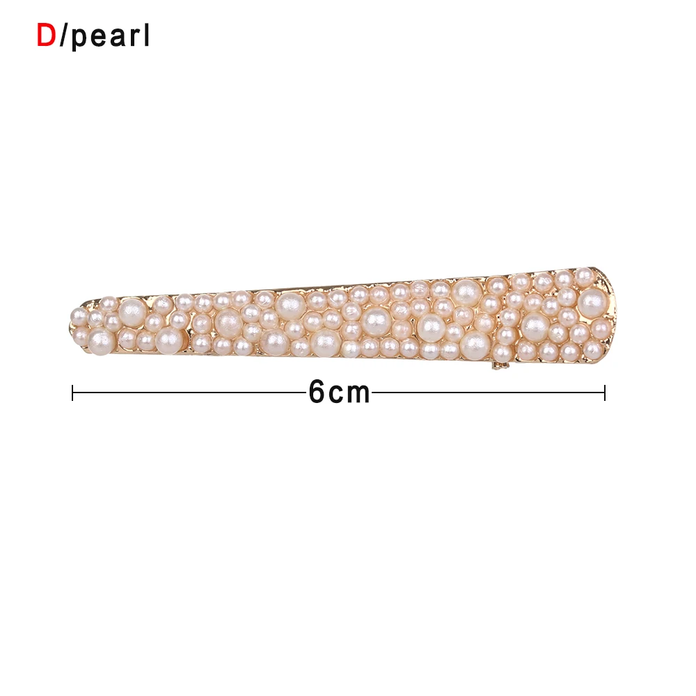 pearl Новинка! 1 шт. Bling кристалл шпильки заколка для волос головные уборы для женщин девочек булавки со стразами заколка ювелирные изделия для волос - Окраска металла: pearl