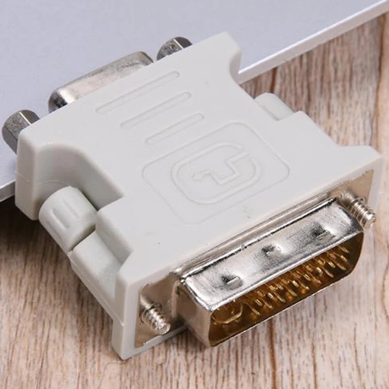 Alloyseed DVI 24+5 Male to VGA Female Converter DVI to VGA Adapter VGA Monitors Graphics Display Interface Conversion Plug