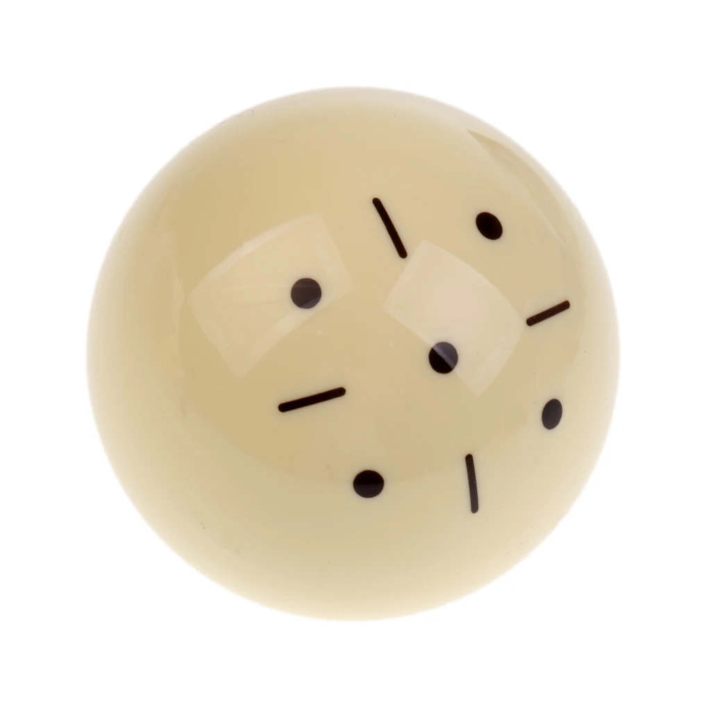 57mm Black Dot Spot White Practice Training Billiard Pool Cue Ball 2 1/4' 6 oz Billiards Replacement | Спорт и развлечения
