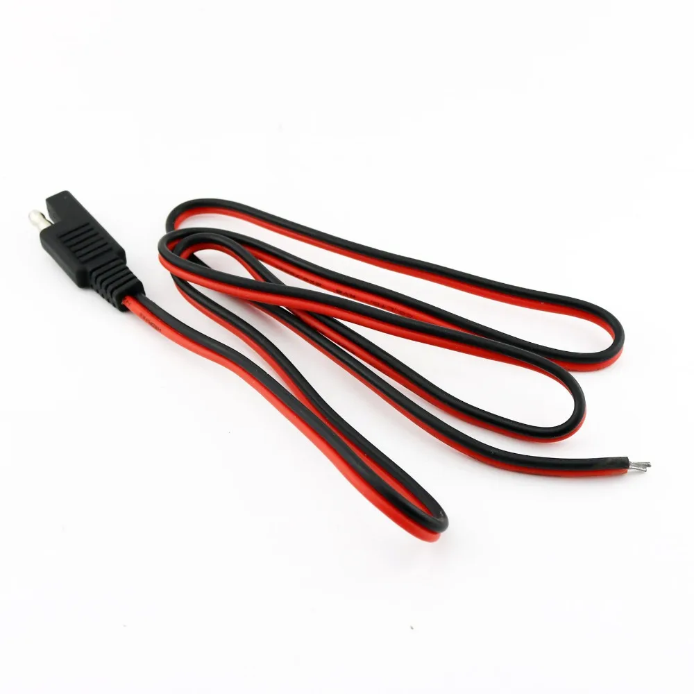 5pcs 18AWG Battery SAE Male Plug DC Power Adapter Cable Automotive DIY Connector Wire 3FT/1M