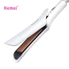 Kemei Новый быстрый нагрев плоский утюжок для женщин электрический выпрямляющий утюжок для завивки волос 220 В выпрямитель для волос EU Plug