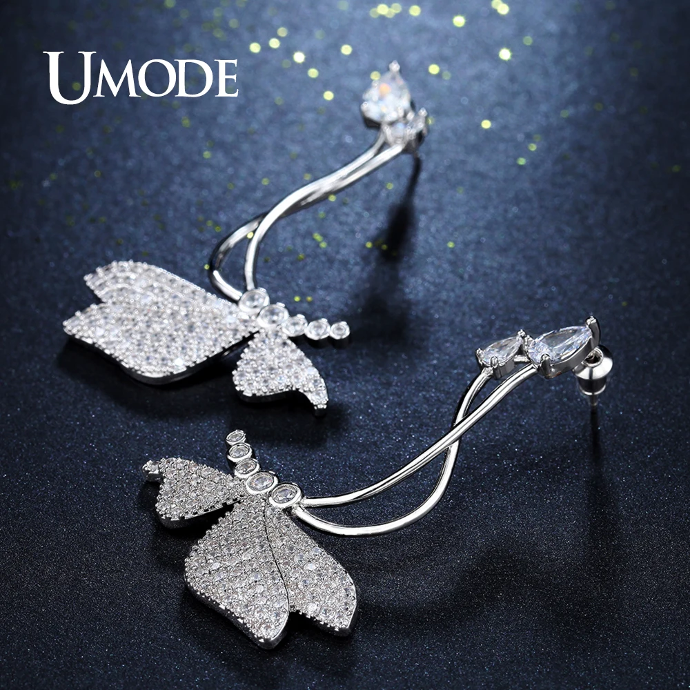 UMODE уникальный дизайн большие роскошные длинные висячие серьги в форме бабочки