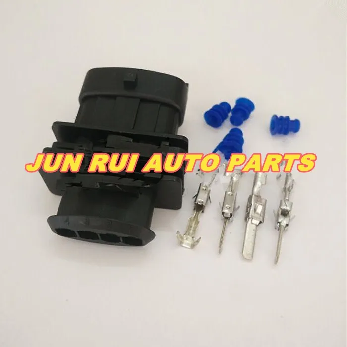 

10pcs/lot 4 Pin/Way Air Conditioning Plug Housing Oxygen Sensor Connector For Chery A3 G3 BOSCH