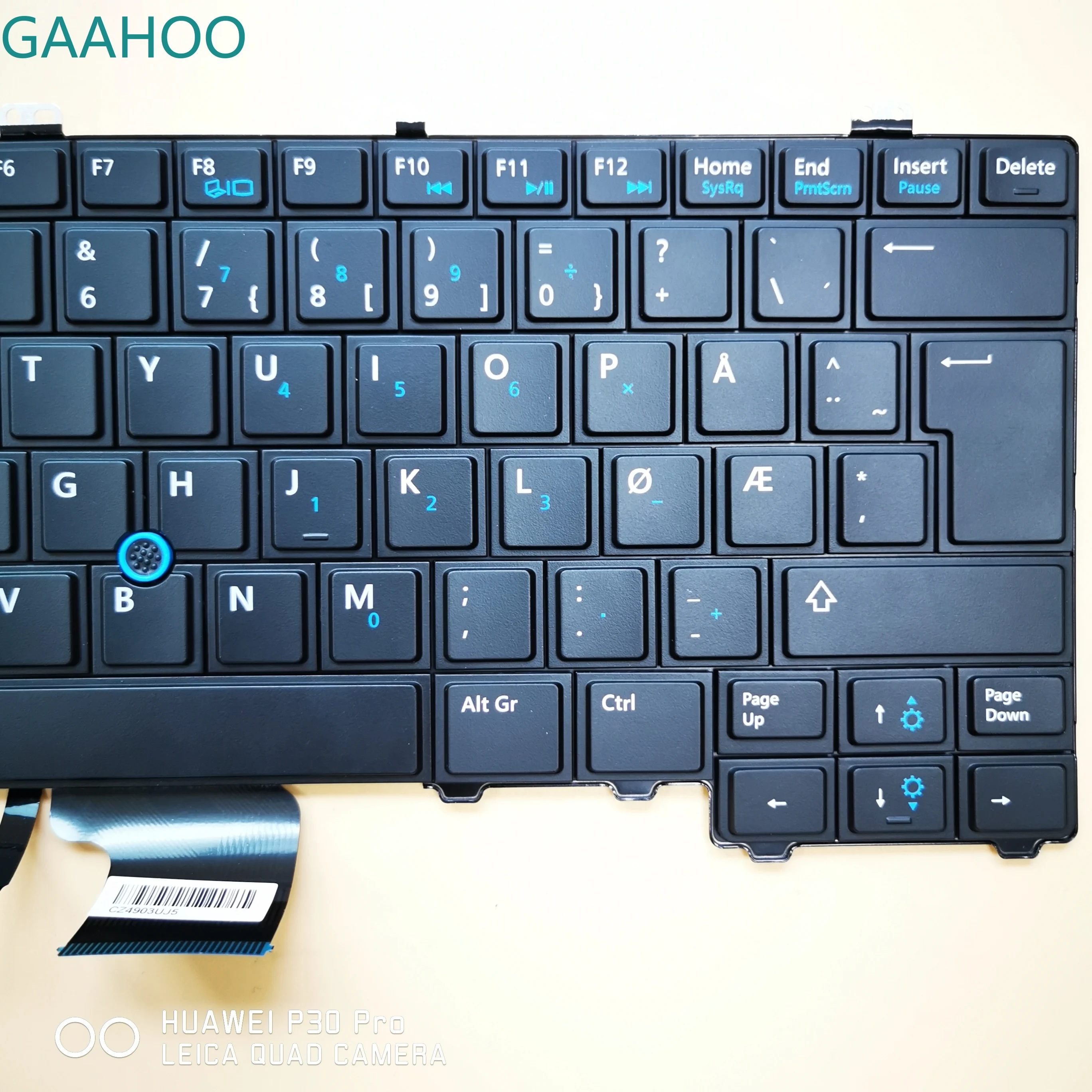Новая Оригинальная клавиатура для ноутбука DELL latitude E7240 E7440 черная без подсветки