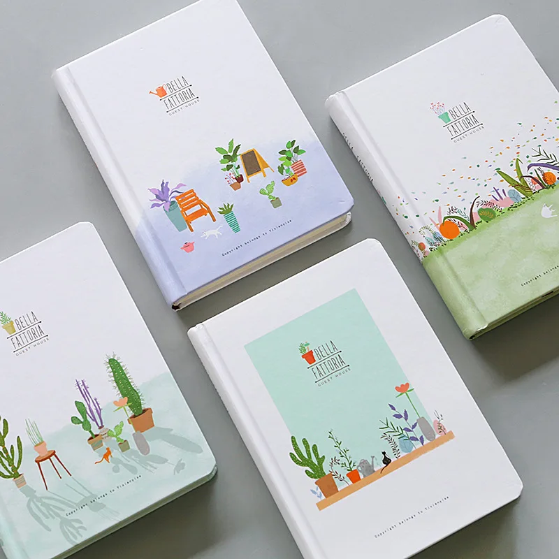 Cactus Notebooks Planner Schedule Graffiti Creative Good Mood Notebook Notepad Office School Supplies Kawaii Stationery Spring|notebook