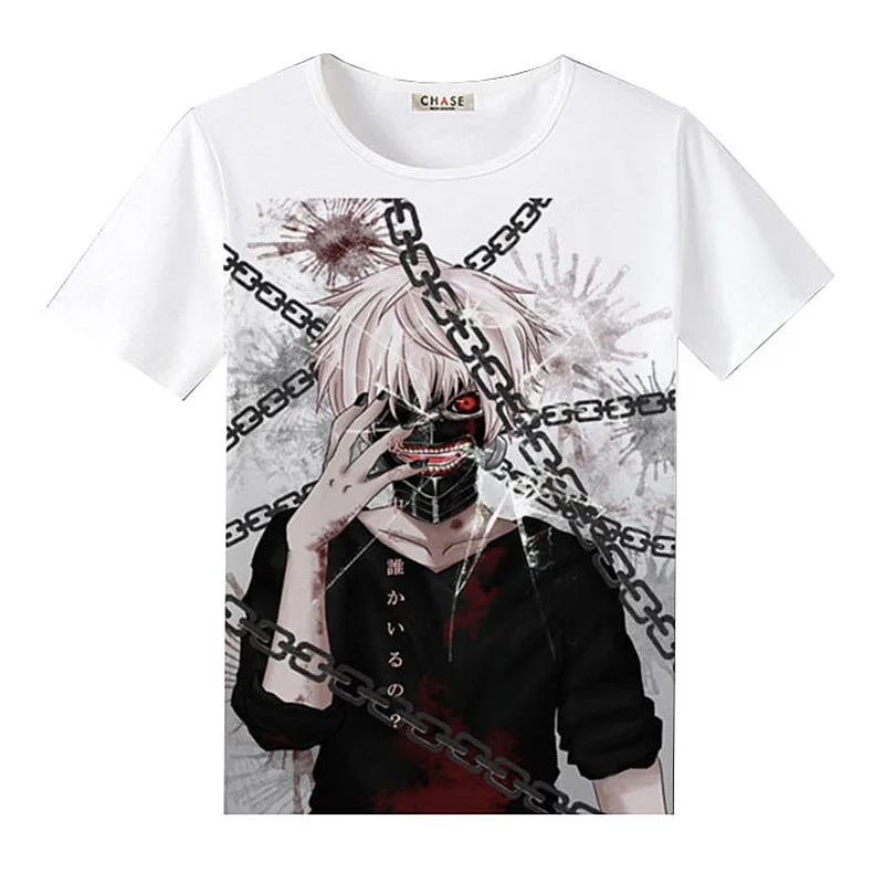 Женская футболка с аниме Токио Гуль летняя Kaneki Ken для косплея коротким рукавом