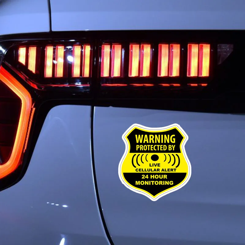 

YJZT 6.3*11.7CM GPS Warning And Protect Perfect PVC Car Sticker Decals C1-3018